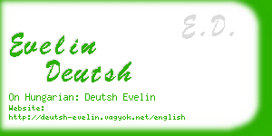 evelin deutsh business card